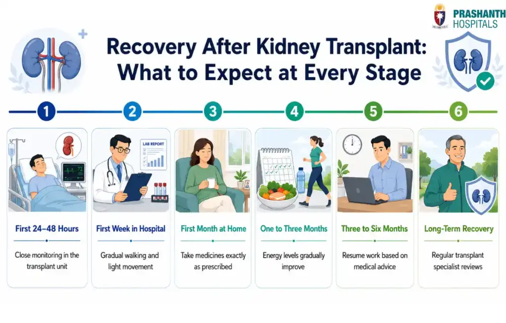 recovery time after kidney transplant