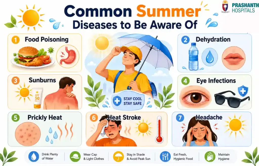 common diseases in summer season