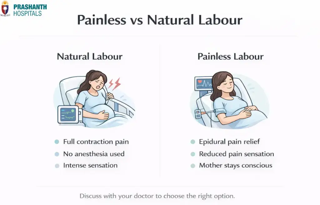 what is painless delivery | Prashanth Hospitals
