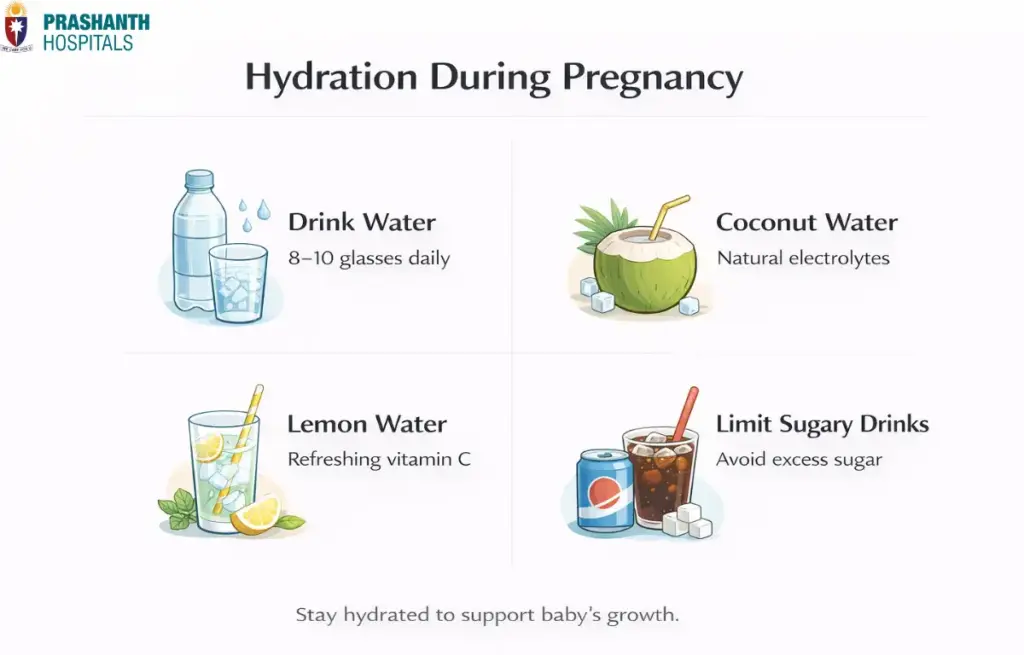 Healthy diet in pregnancy | Prashanth Hospitals