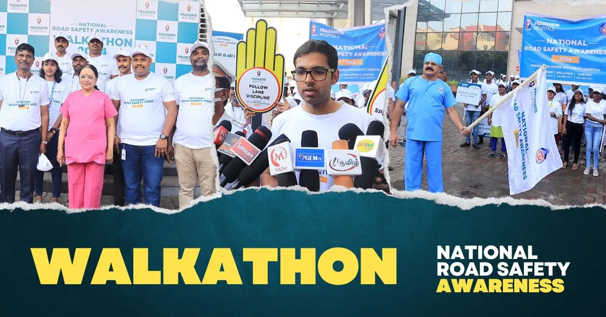 Mega Walkathon on National Road Safety Awareness