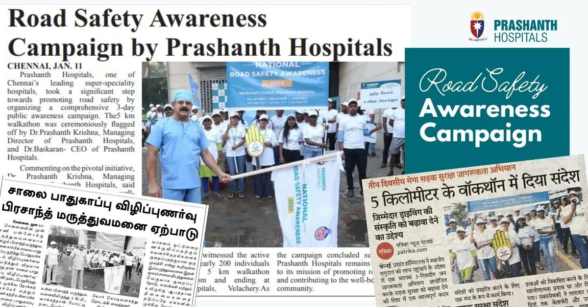 Road Safety Awareness Campaign by Prashanth Hospitals!