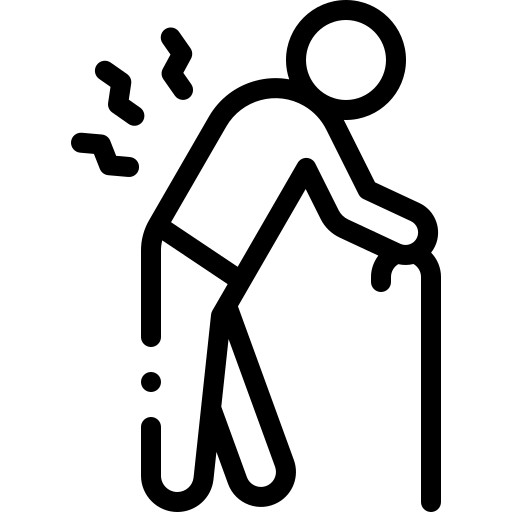 Difficulty speaking, seeing, or moving