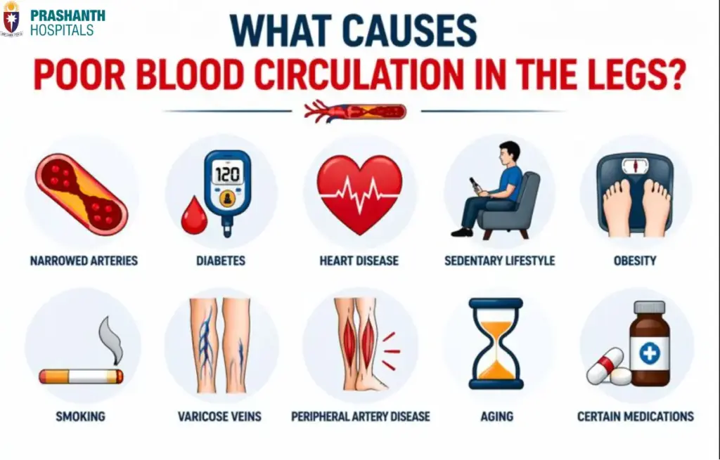 blood circulation in legs | Prashanth Hospitals