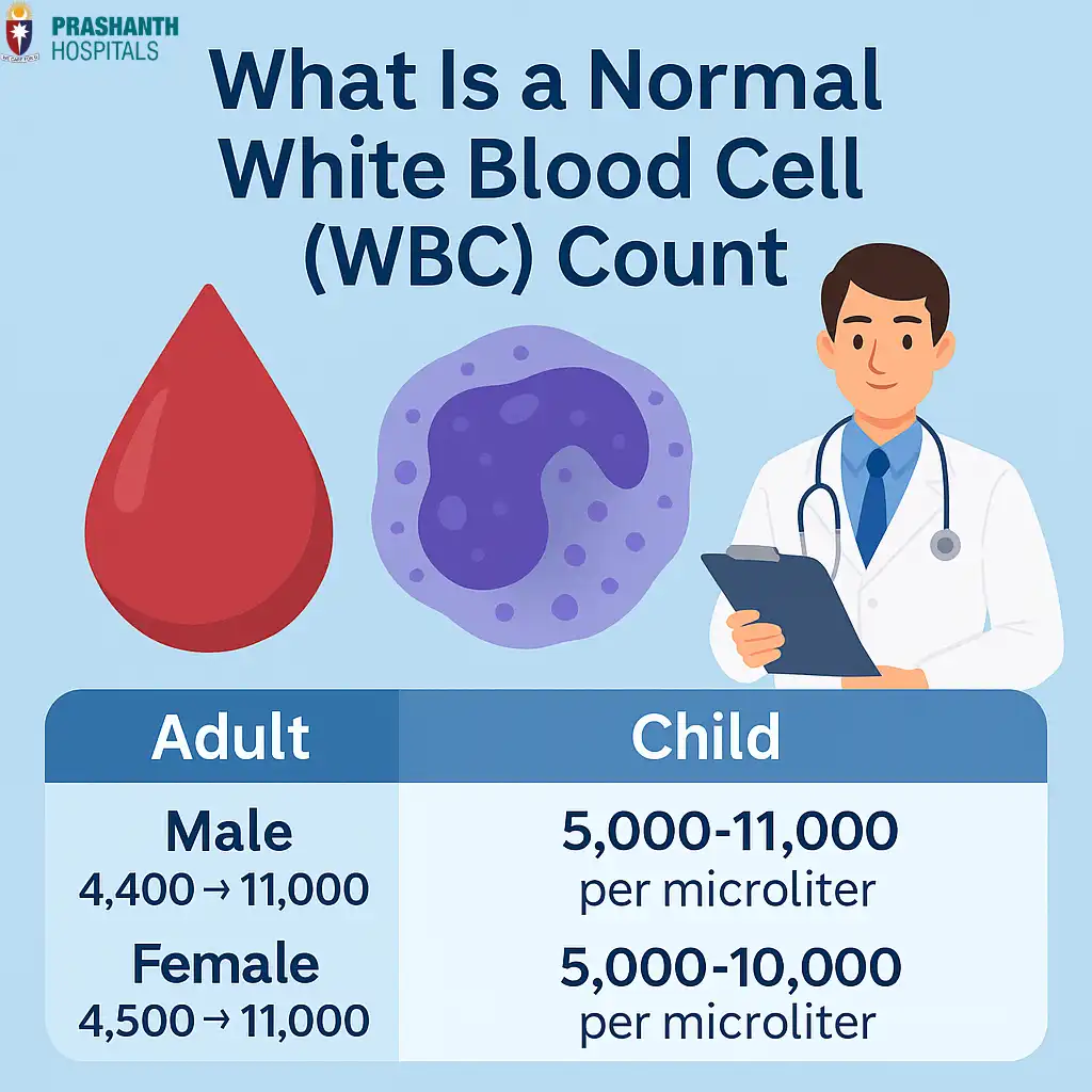 High White blood cell count | Prashanth Hospitals