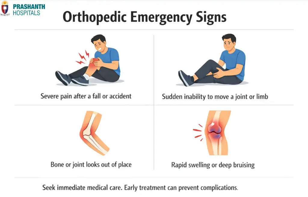 Orthopaedic emergency signs | Orthopedics Hospital in Gummidipoondi
