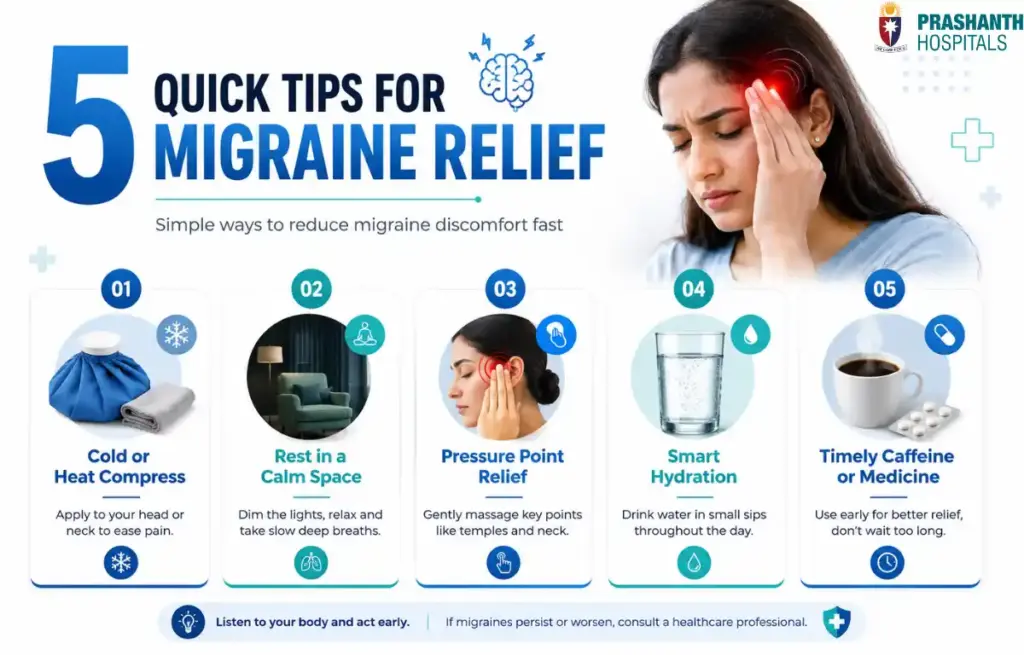 5 tips for instant migraine relief