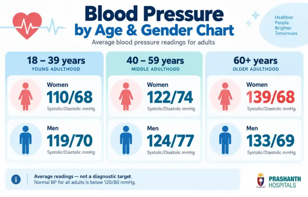 blood pressure by age chart